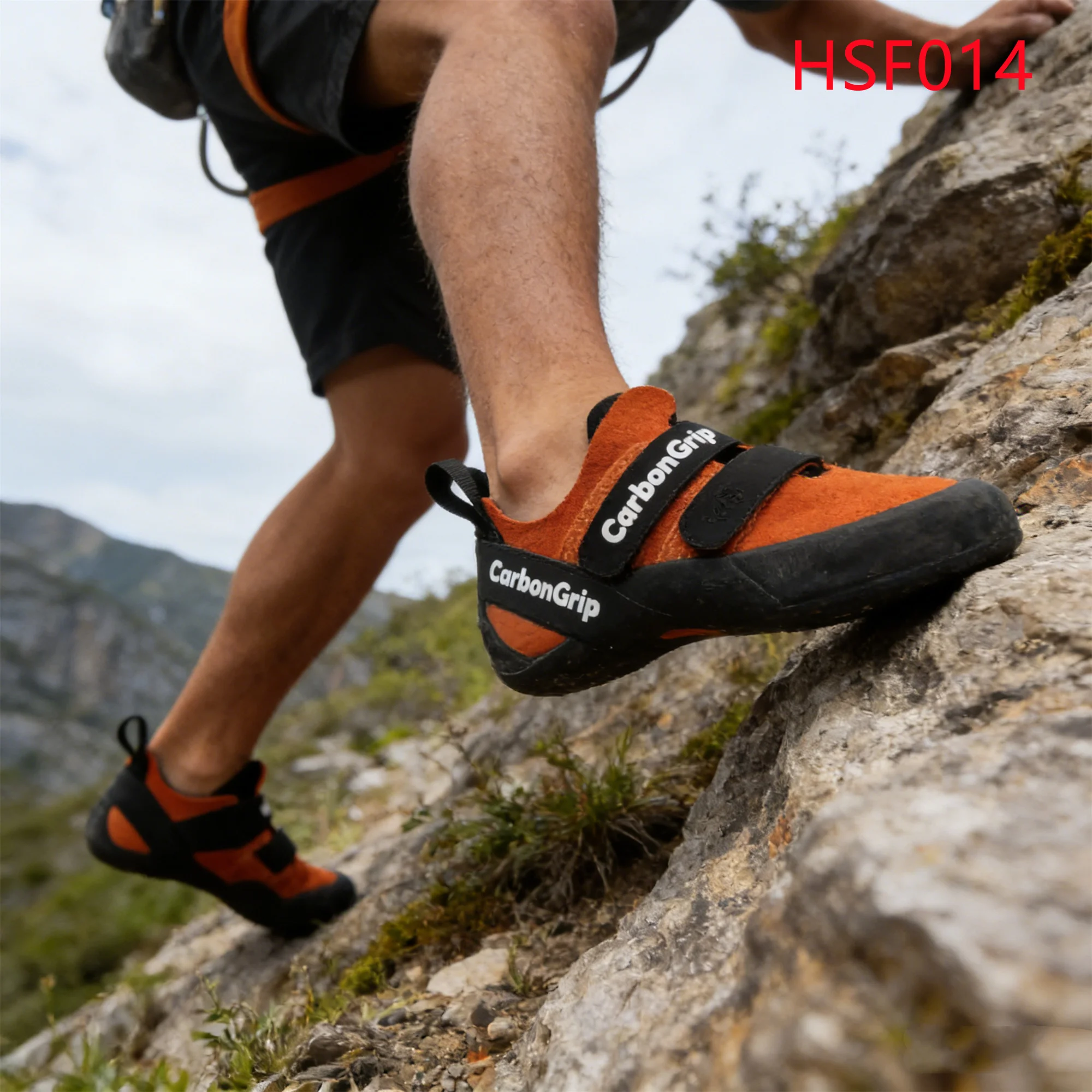 HY,Sport Climbing Route Arch Support Toddler/kids Climbing Shoes High Friction Rubber Outsole Approach Shoes for Sale HSF014
