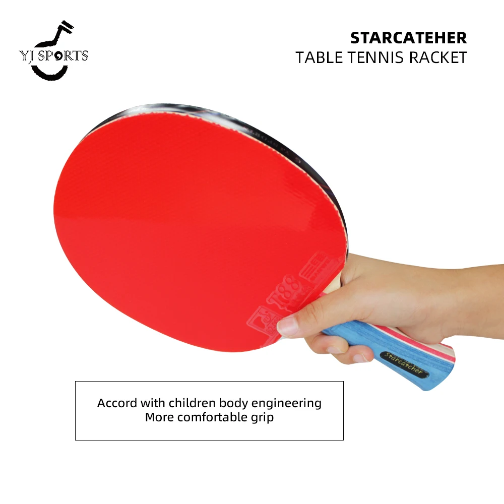 Ракетки для настольного тенниса YJ 5 слоев серия созвездий пинг-понг ракетки из чистого