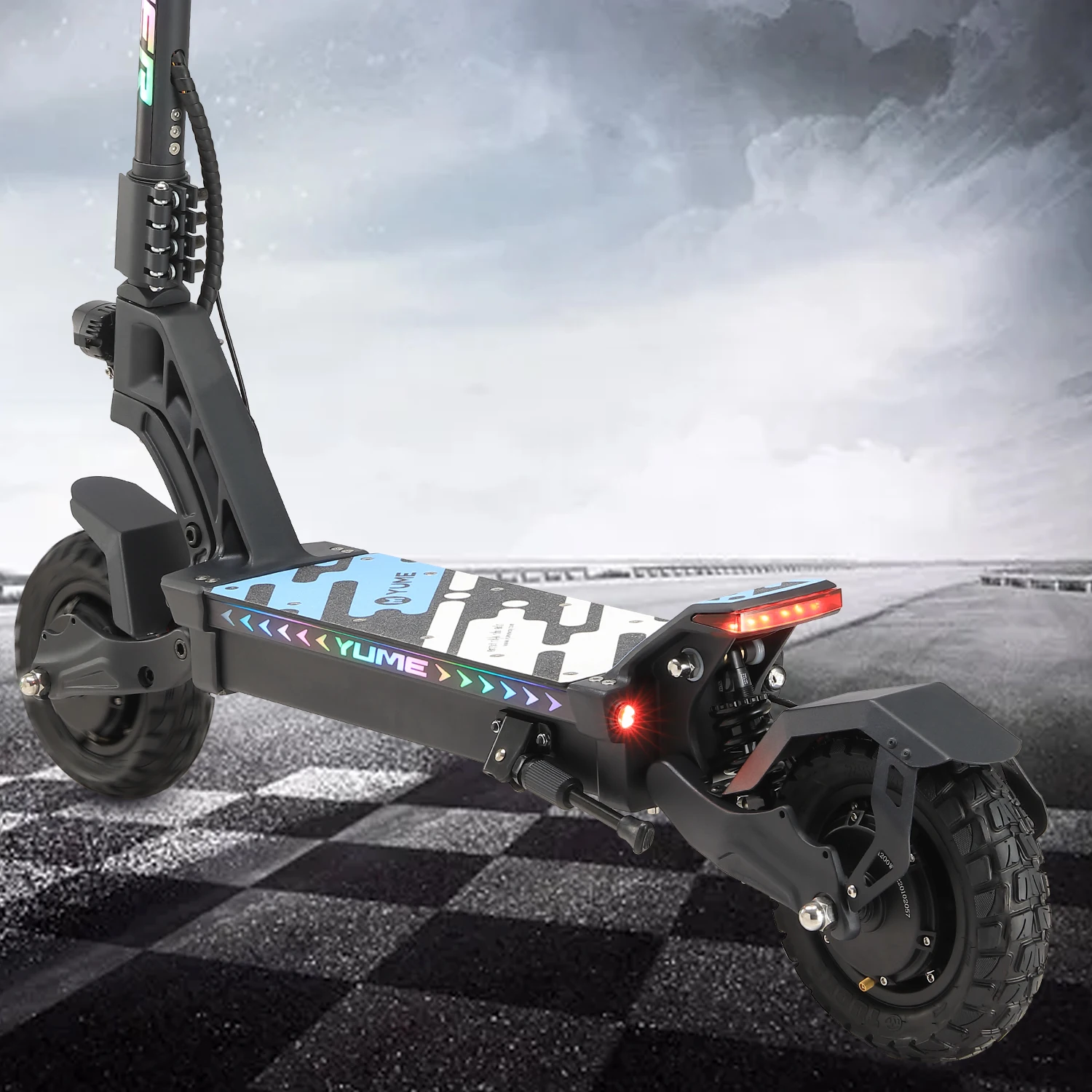 2022 YUME M10 E-Scooter - 2400W Dual Motor, 10-Inch Foldable