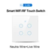 EU/UK Live Wire+Neutral Wire WiFi RF White