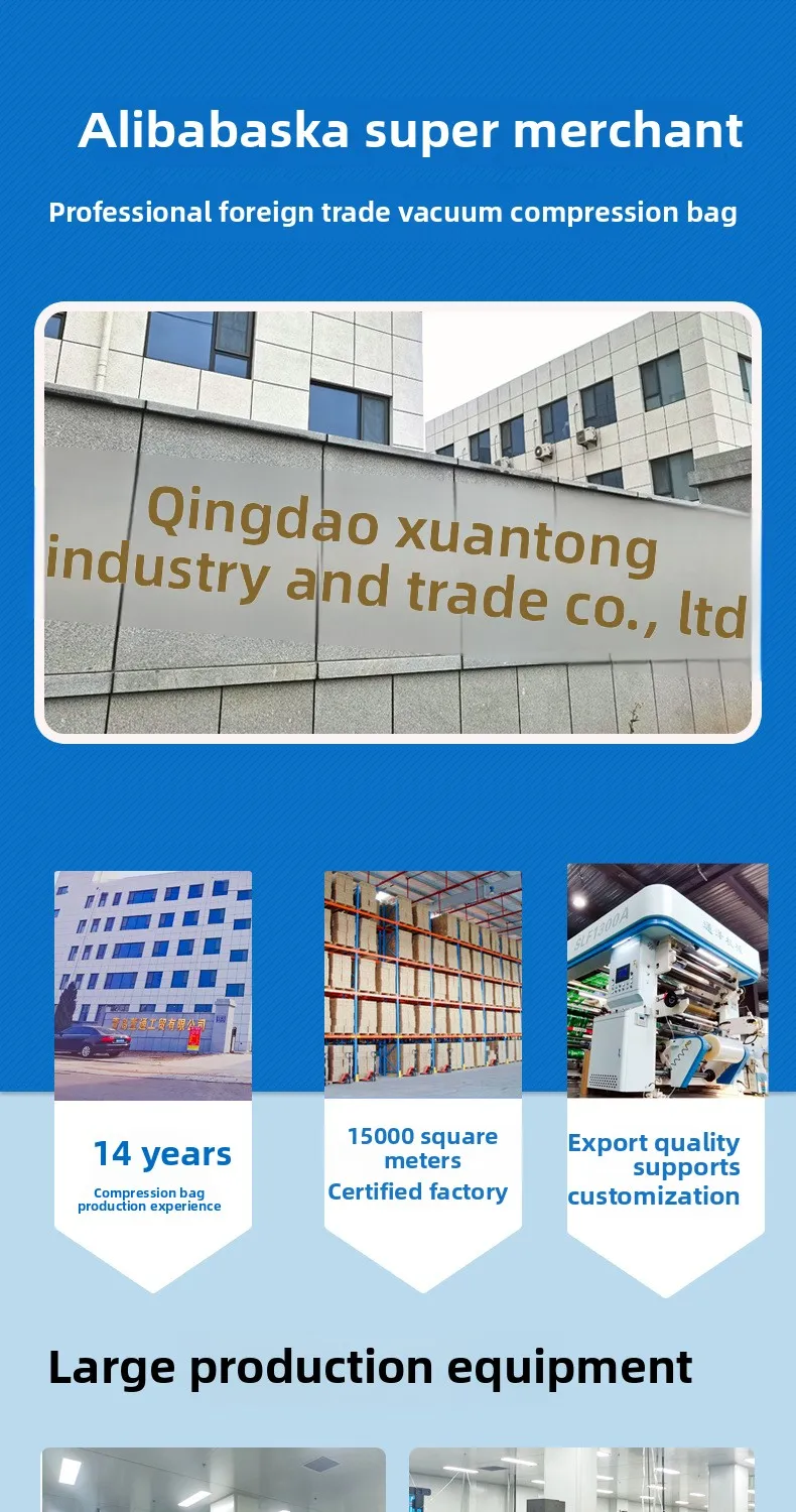 High Quality Home Organizer Vacuum Compression Storage Bag Best Price Quilt Clothing Space Sealing Storage Solution