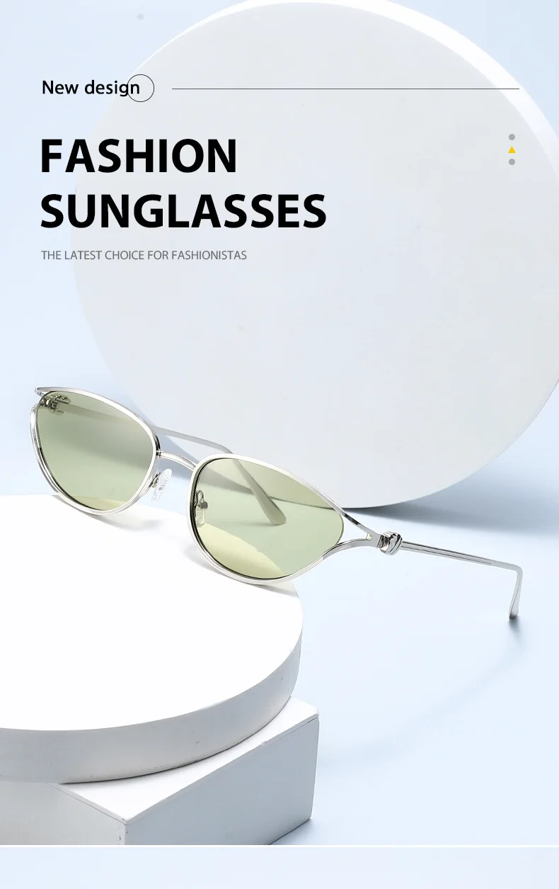 2026 New Cat Eye Luxury Women's Metal Sunglasses Wholesale Eyewear_voghion.com