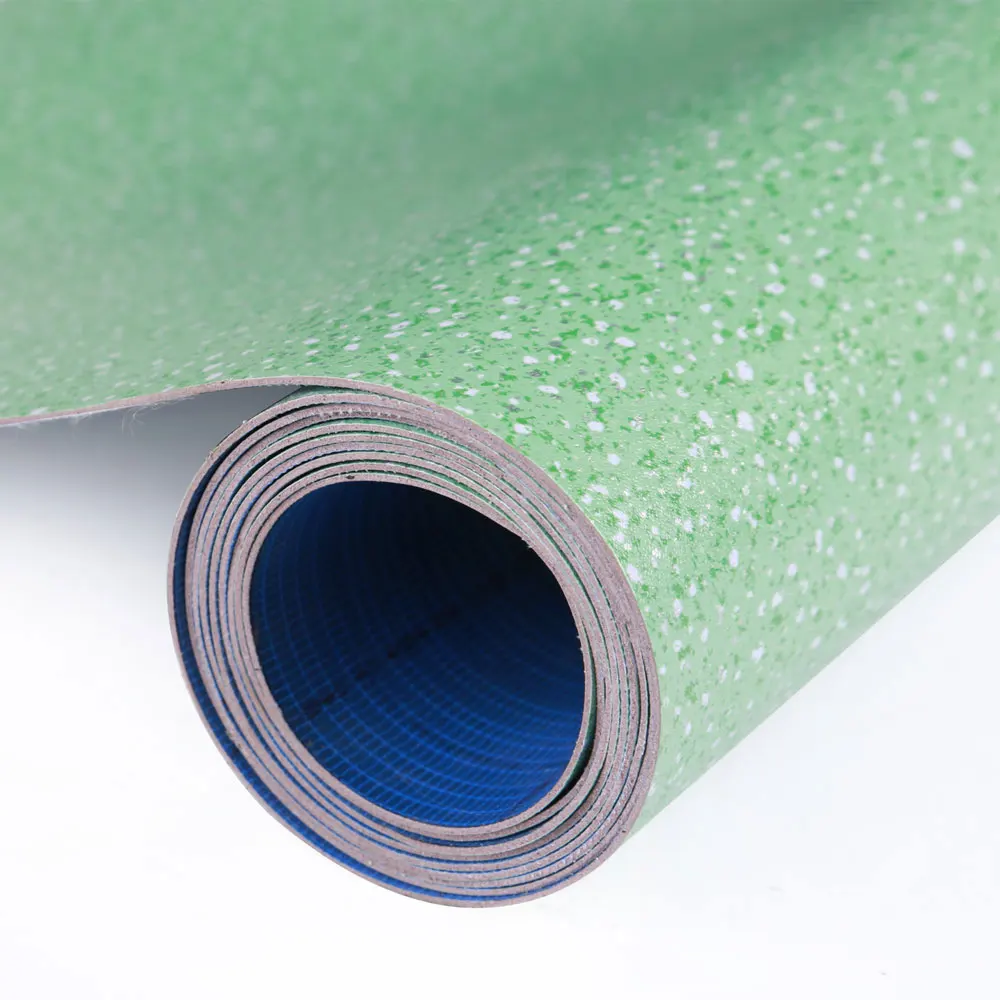 Linoleum Floor Easy Installation Tranquility Solid Color Vinyl Flooring