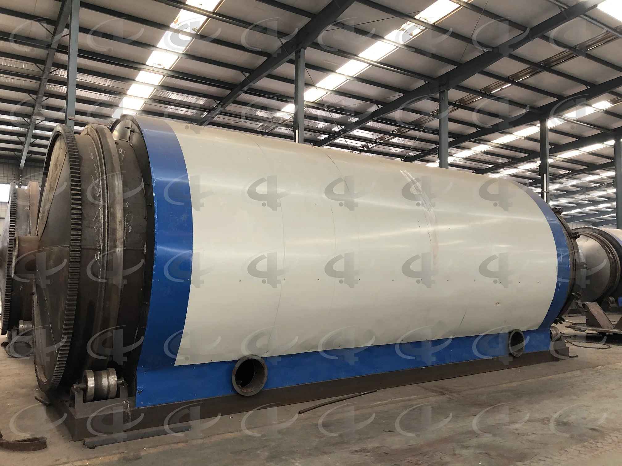 Used Rubber Tires Processing Pyrolysis Machine Plastic Recycle Machine