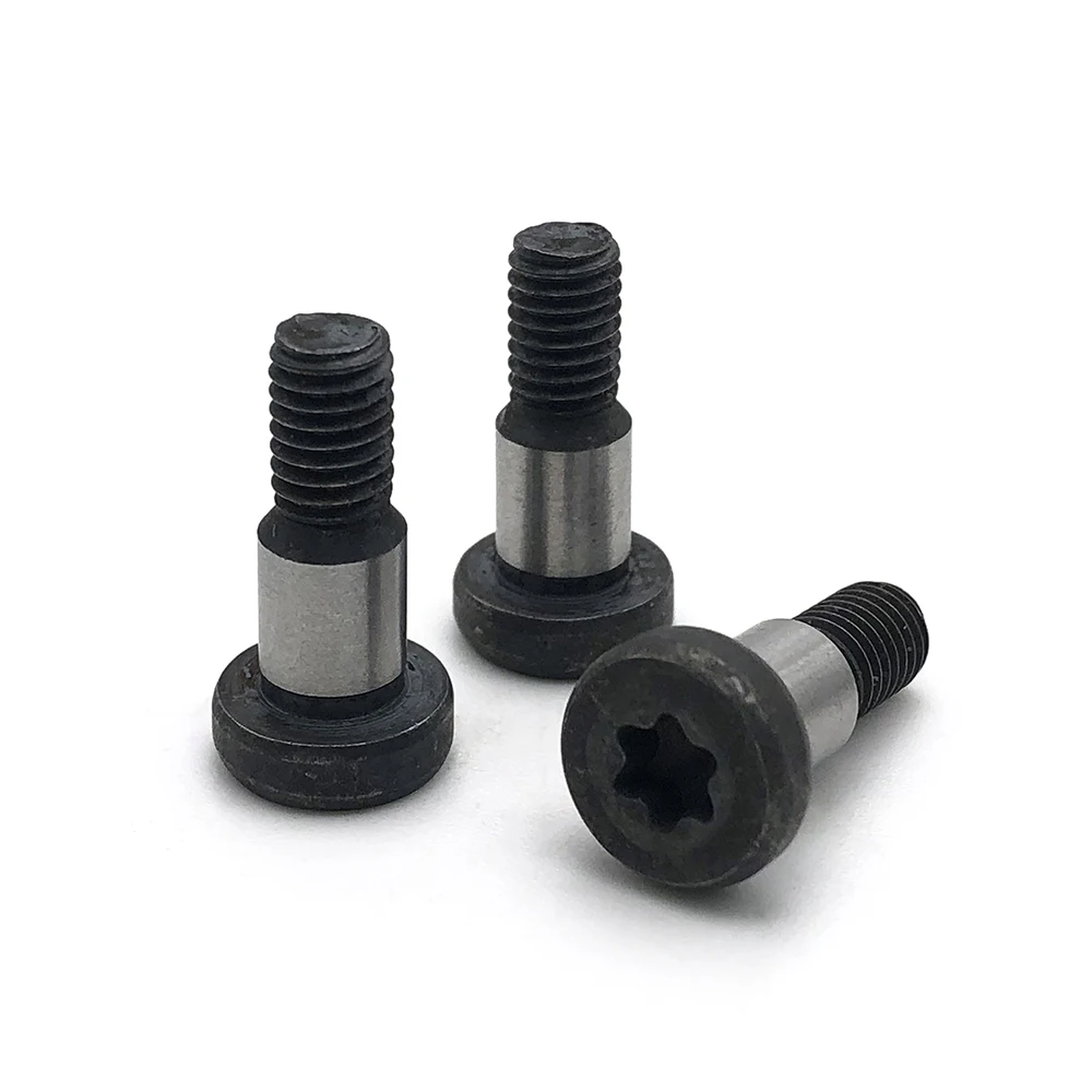 Hardware prendedor fabricante m3 m4 m5 m6 preto acabamento bot&atilde;o cabe&ccedil;a torx meia m&aacute;quina rosca ombro parafusos