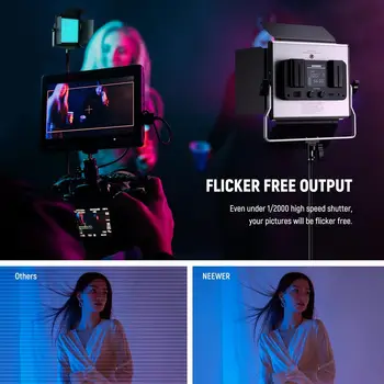 NEEWER Upgraded 660 PRO II RGB LED Video Light with App Control & Stand Kit for Game Streaming YouTube Photography detail image