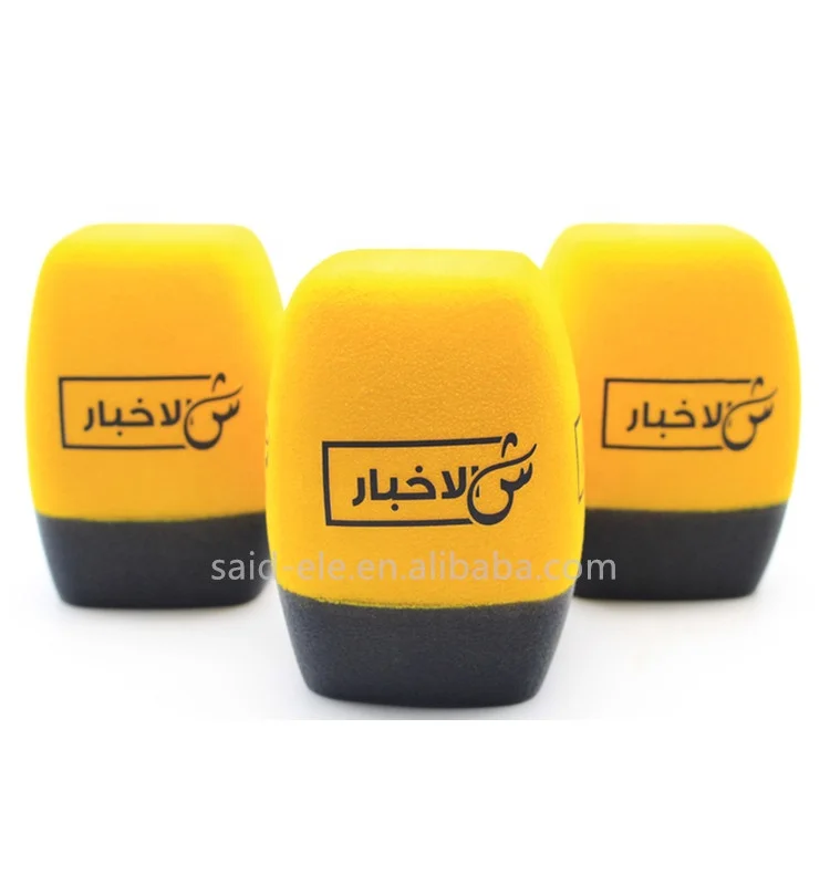 Customized Size Onstage Microphone Wind Protection Foam Cover TV Host Mic Windshield Sponge