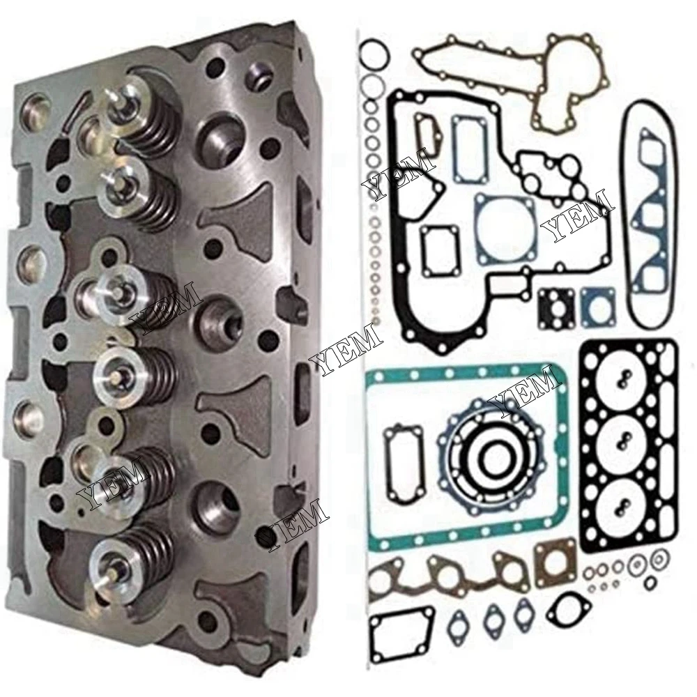 Genuine Parts Cylinder Head W Valves Gasket for Kubota L2202 L2202DT L24O2 L2402DT KH91 KH66