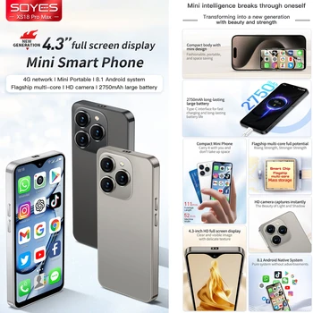SOYES XS18 Pro Max - Compact 4G Android Phone with Face Unlock