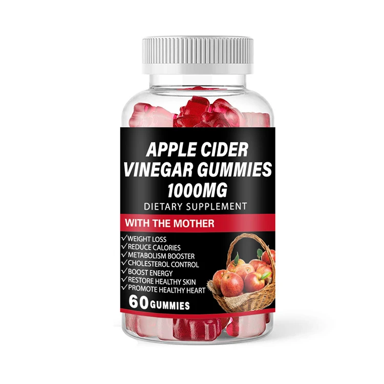 Private Label Oem/odm Best Supplement Weight Loss Gummy Candy Apple Cider Vinegar Gummies With Mother