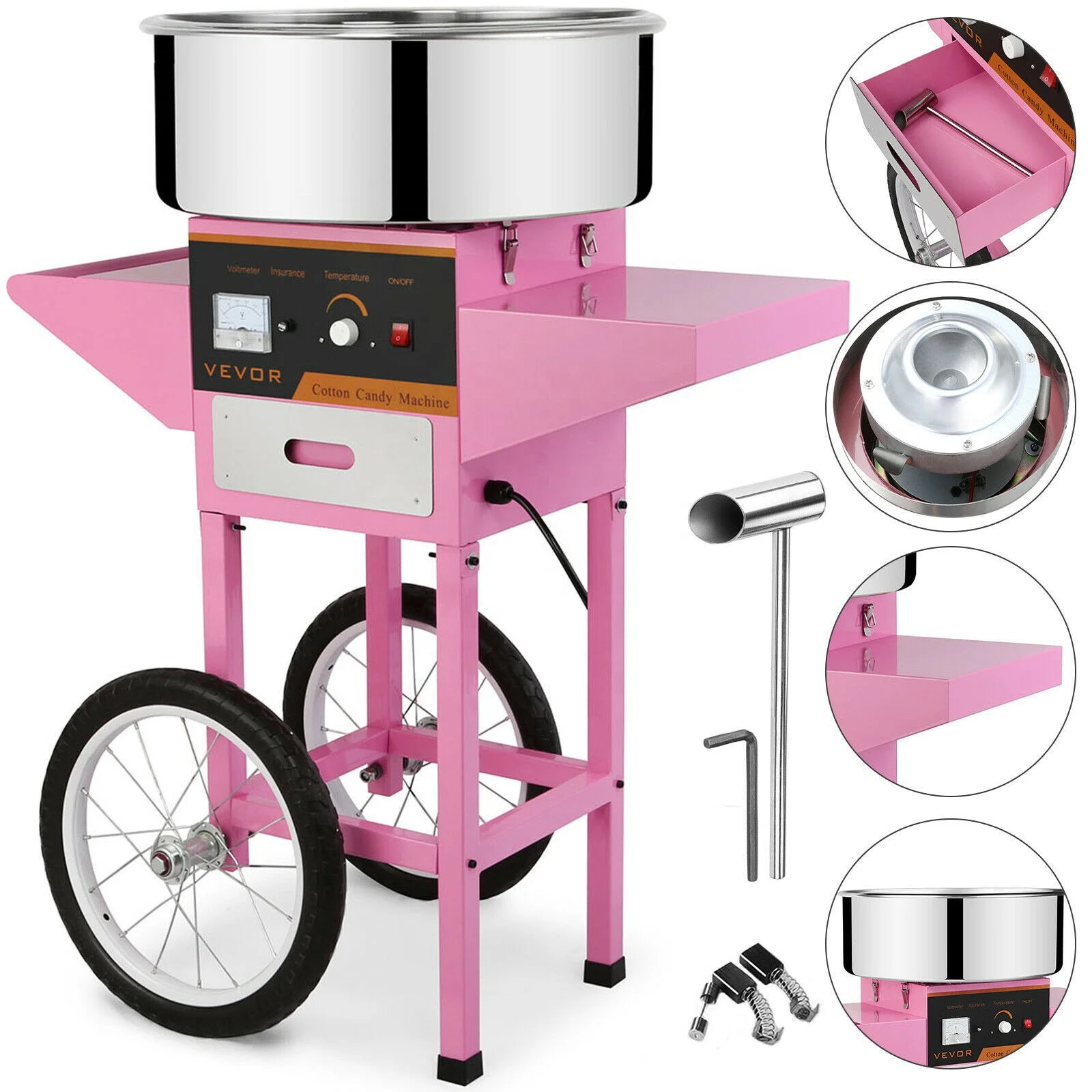 Automatic Cotton Candy Floss Sugar Machine