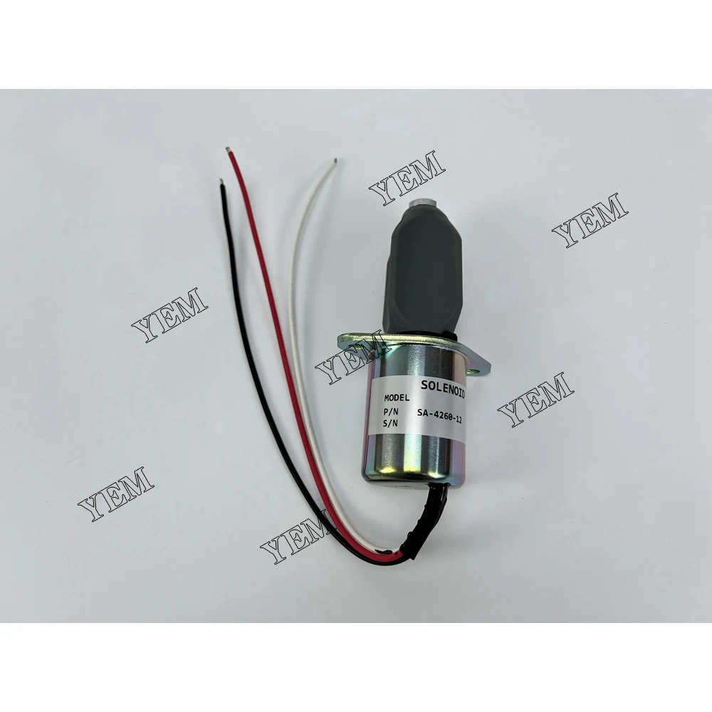 For Kubota Engine Part V1105 12V Solenoid Valve SA-4260-12 1751ES-6ULB1S5 Repair Replacement