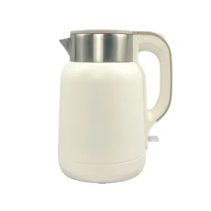 Double Wall Stainless Steel Electric Kettle Auto-Shut-Off Water Boiler with Dry Protection for Home Car or Hotel Use