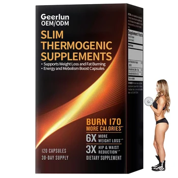 OEM Slim Thermogenic Supplements Supports Weight Loss and Fat Burning Energy and Mebolism Boost Capsules