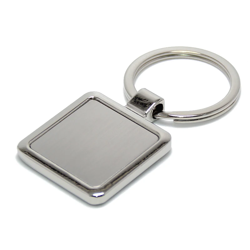 5pcs Blank Silver Keyring, Stainless Steel Square Keychain Supplies, Square  Pendant Ready to Stamp or Engrave as Date Key Chain Wholesale 