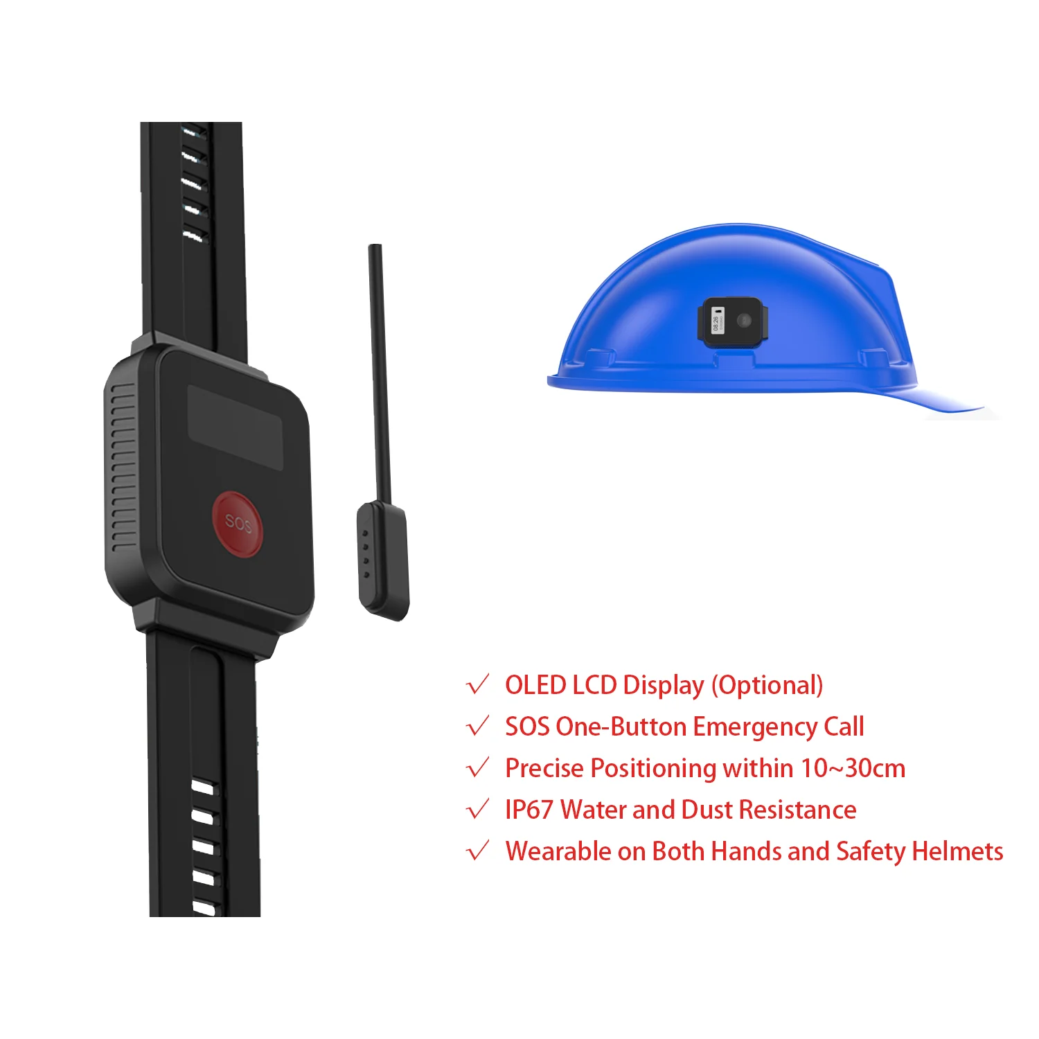 Factory Customized Indoor and Outdoor Centimeter-Level Real-Time Localization System with UWB Positioning Bracelet