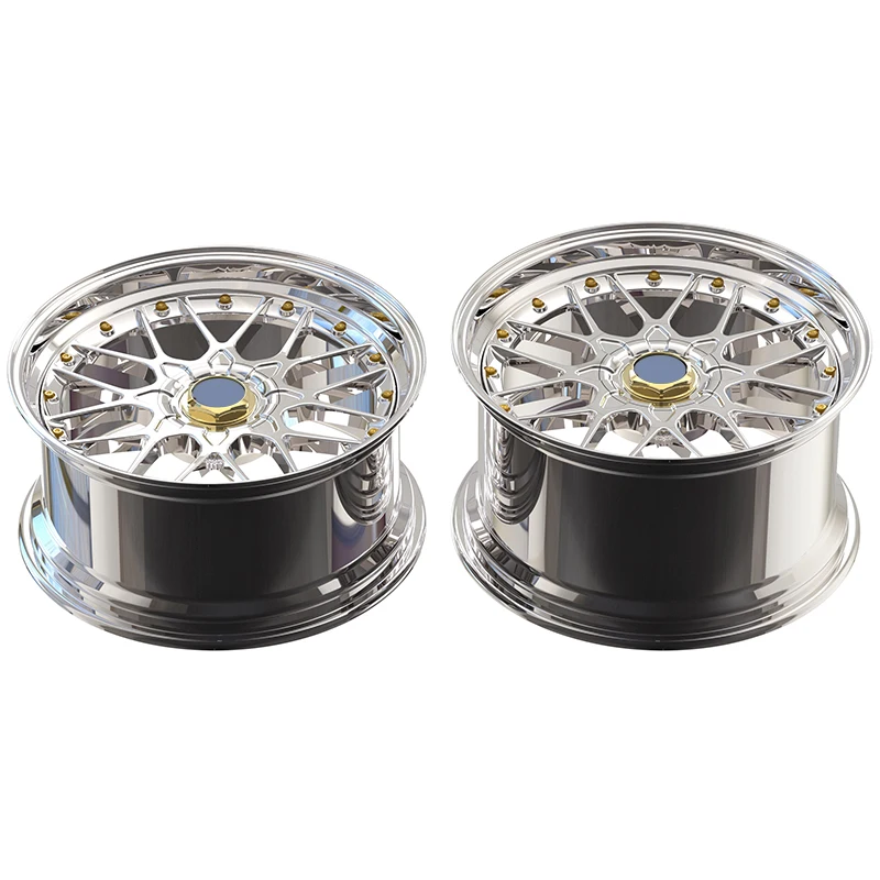 Customized Luxury 2-piece Forged Alloy Wheels, Suitable for High-end Forged Racing Wheels 5x112 5x120 5x130 manufacture