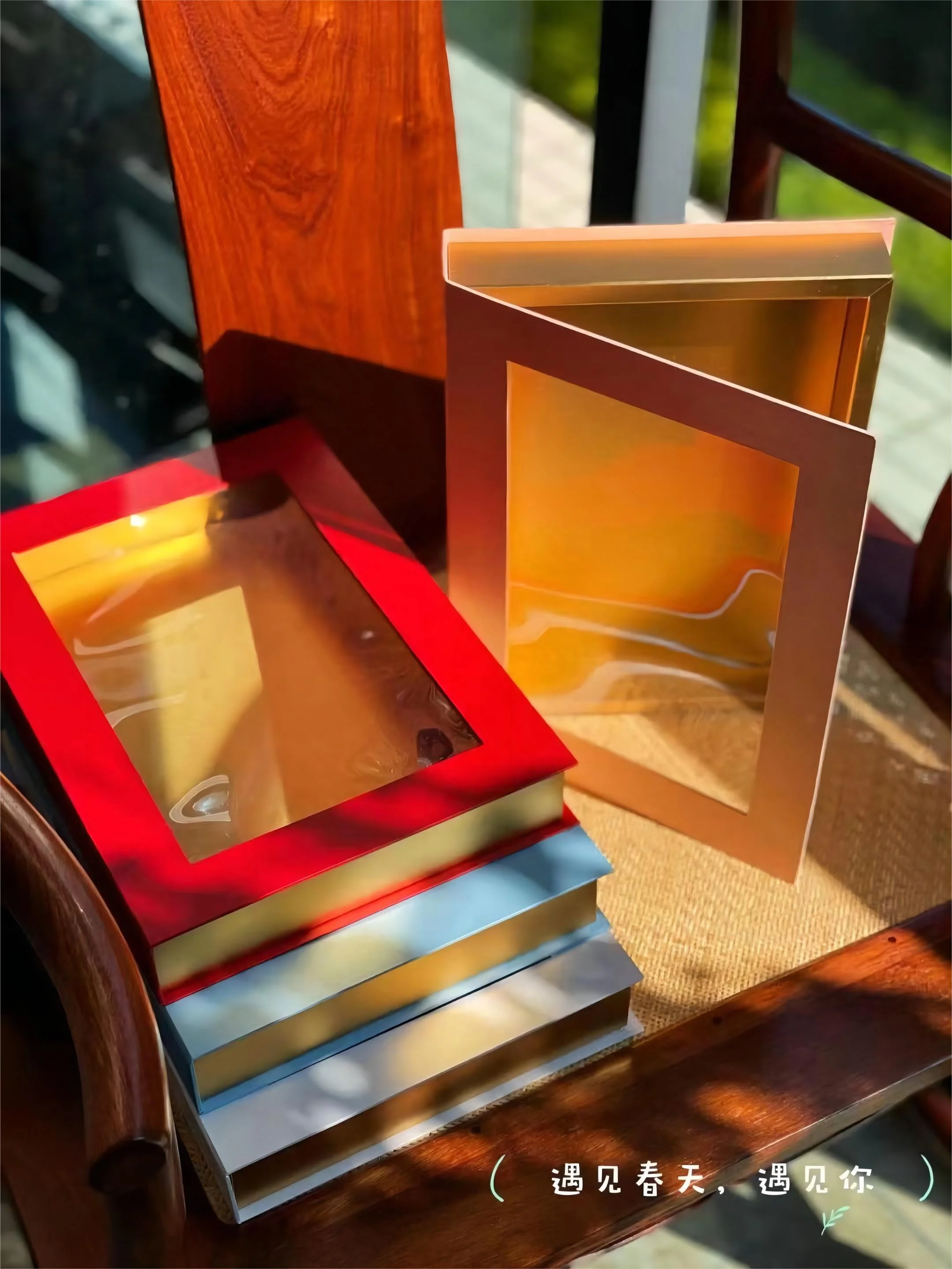 High Quality Transparent Pvc Window Magnetic Sealing Box Hot Stamping Cardboard Book Box Gift  Packaging Box