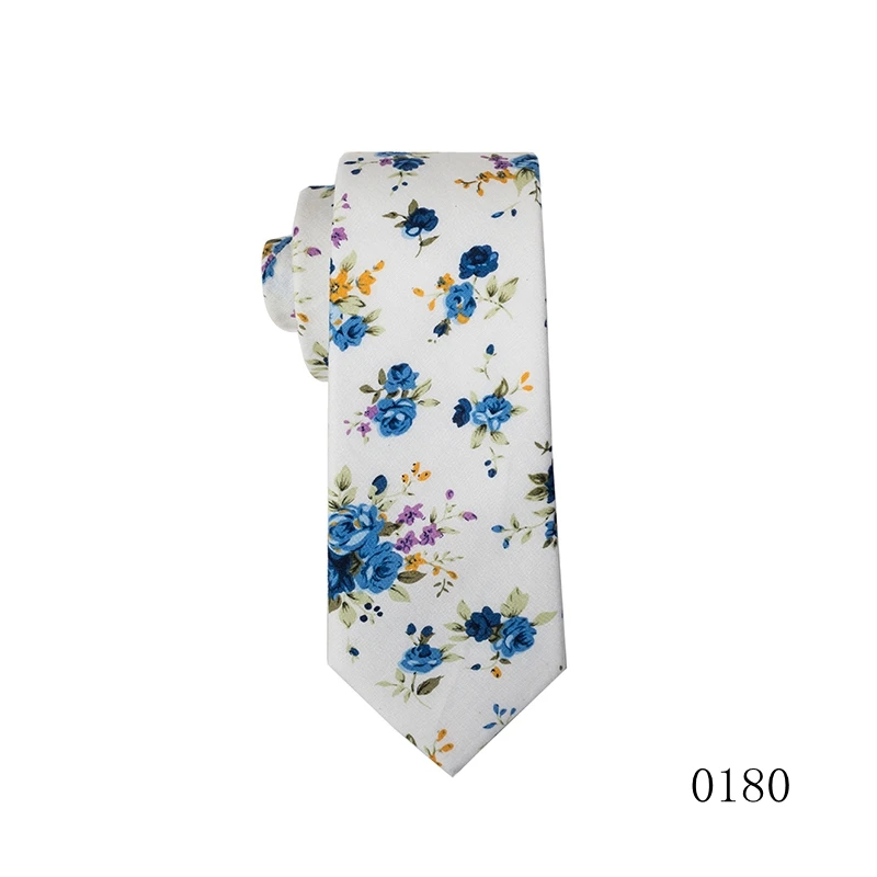 
Custom Latest Design Tie Casual Cotton Neck Ties For Men Floral Neck Tie 