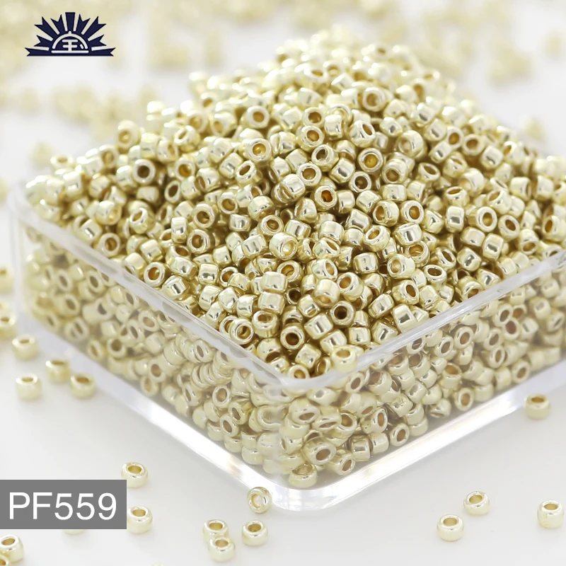 Top Quality Toho Beads 1.5mm 5g Package Metal Pf Series 16 color Toho Seed Beads For Diy