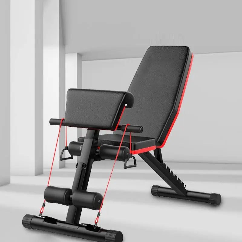 Multifunctional Weight Bench Exercise Vertical Incline Wall Mounted Folding Press Gym Equipment Set for Home 3 in 1