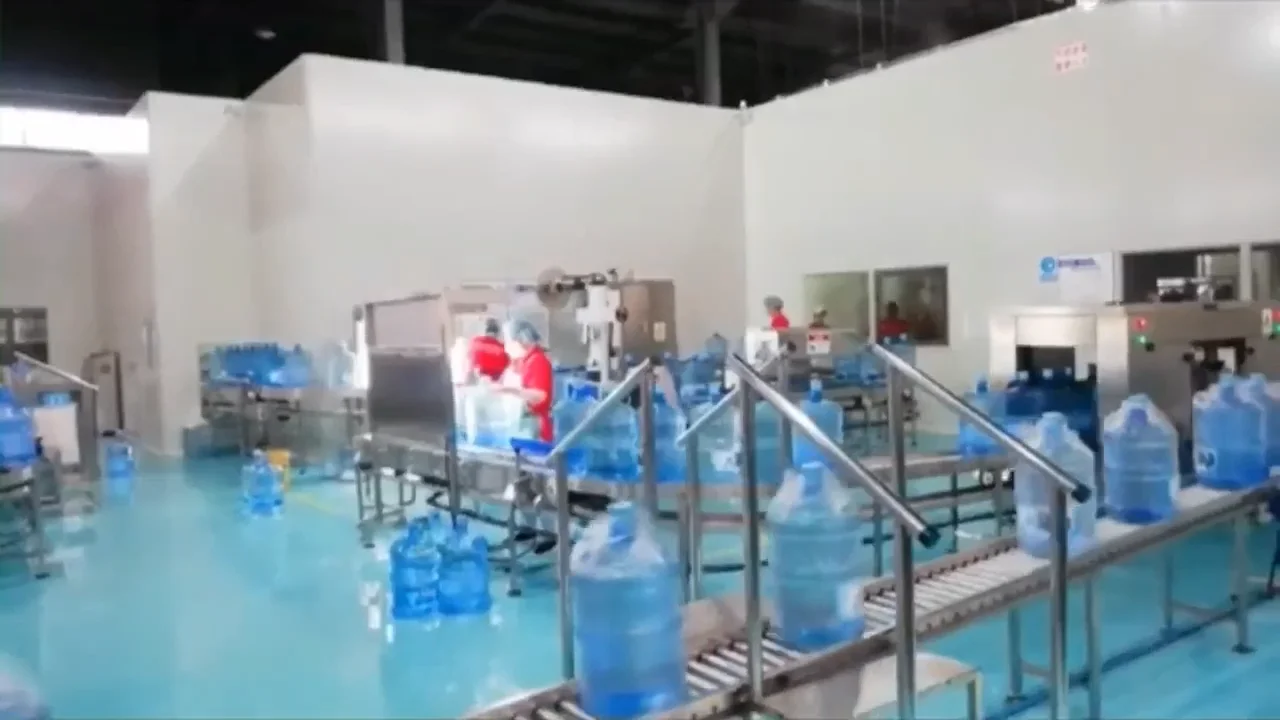 Full Automatic Complete Turnkey 5gallon Bottle Filling Machine 5 Gallon Barrel Pure Water