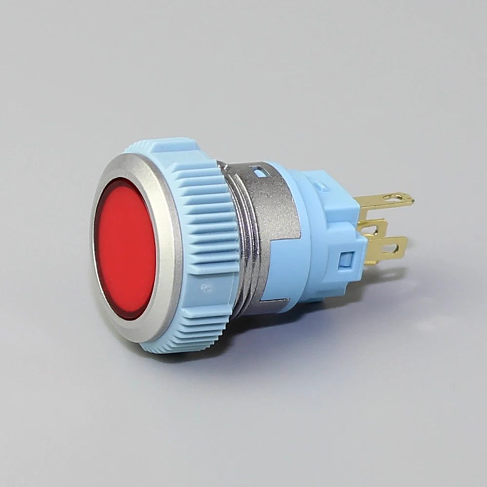 Durable IP67 19mm Push Button Switch Stainless Steel Waterproof Push Button Switch with LED 5A 12V for Marine Car