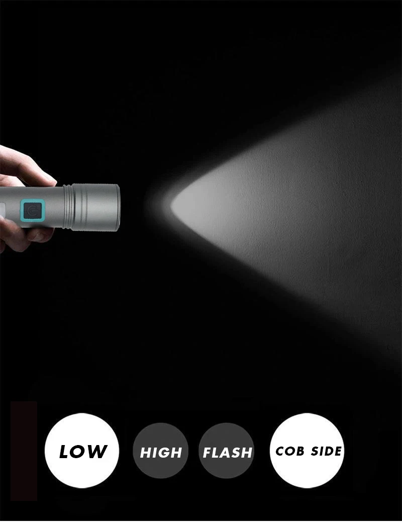 White Laser Competitive Price Portable Torches Long Range Powerful Mini Rechargeable Flashlight Hunting Outdoor Flashlight factory