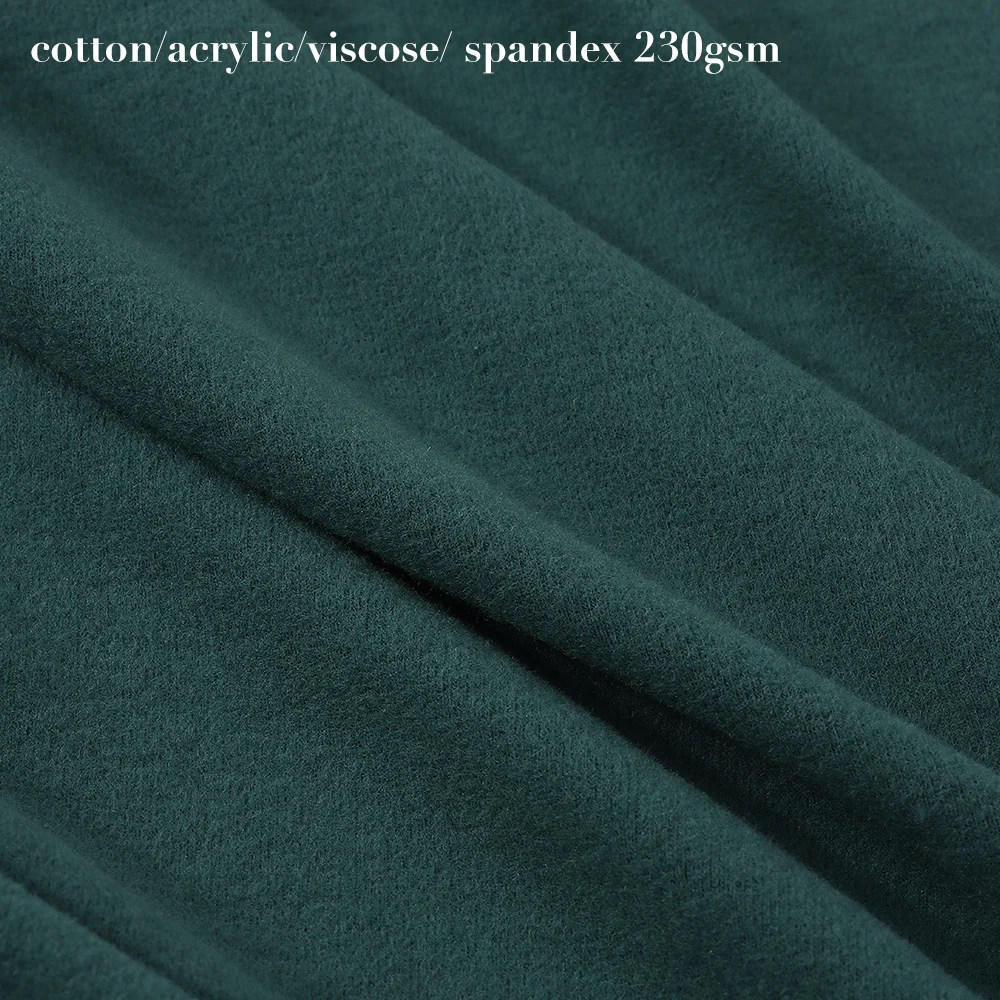 Оптовая продажа по заводской цене эластичная трикотажная вискоза акриловая ткань в рубчик односторонняя матовая термоткань для нижнего