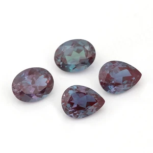 Competitive Price Round Fancy Shape Brilliant Cut AA Quality Loose Created Alexandrite for Jewelry Making
