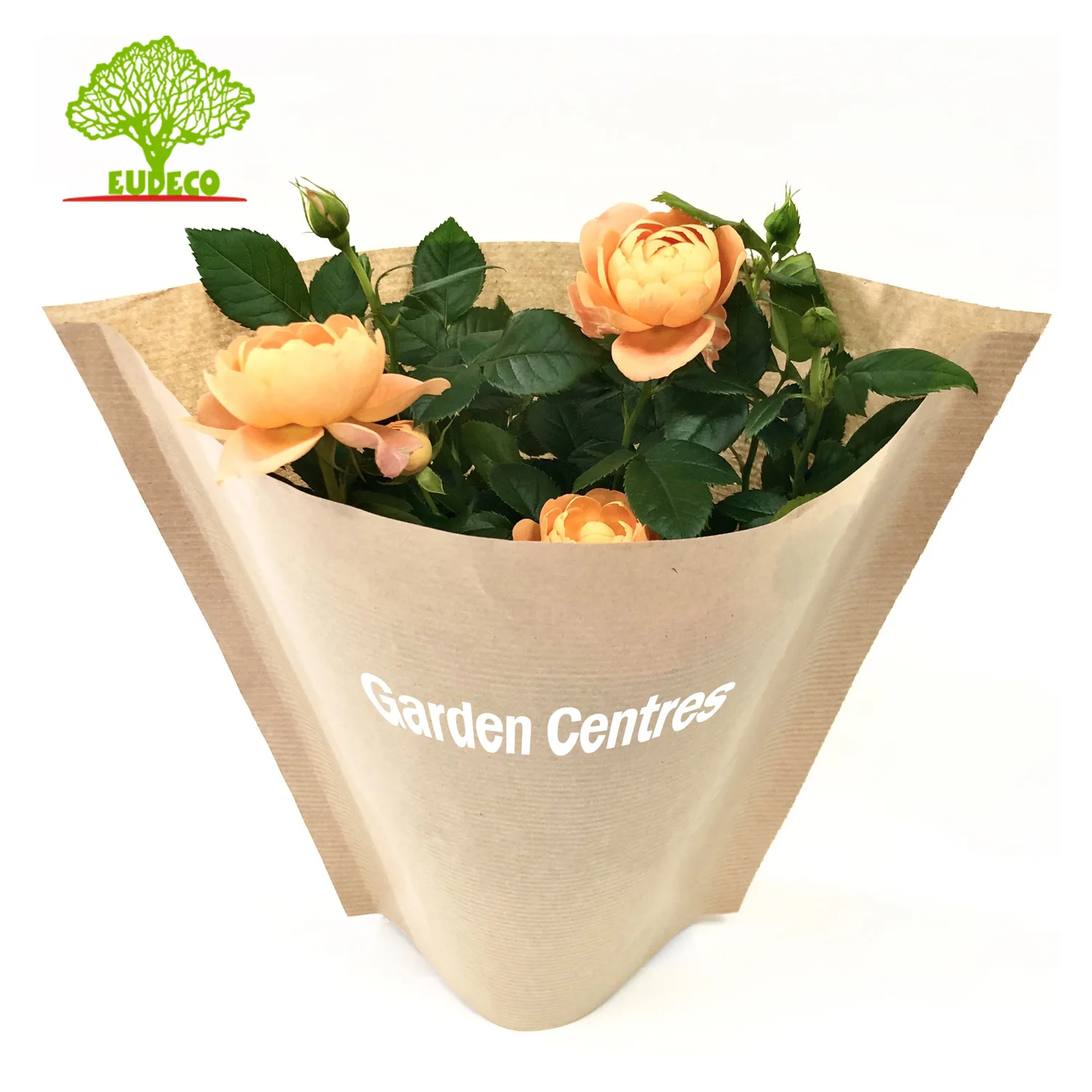 Ecofriendly Recyclable Kraft Paper Flower Bouquet Sleeve For Packaging