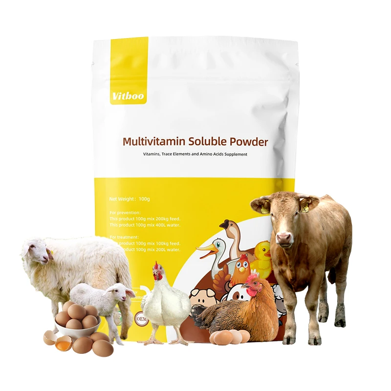 Chicken Anti-stress Additives Multivitamins Powder for Animals Vitamin Acid for Poultry