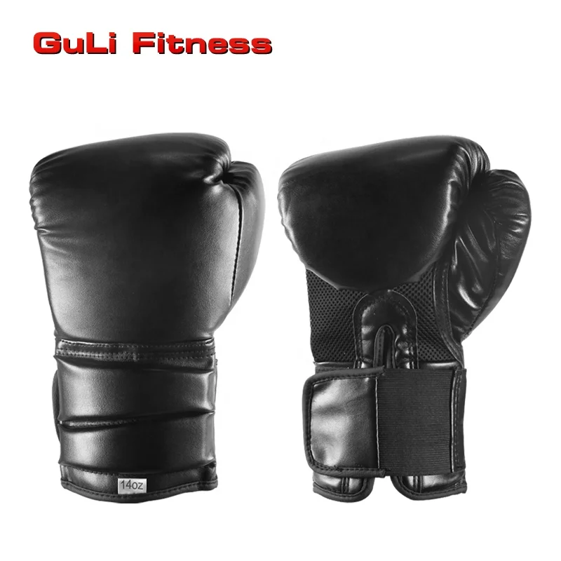 Оптовая продажа, Высококачественные Боксерские перчатки с покрытием из искусственной кожи для тренировок, MMA, тайские перчатки, перчатки со шнуровкой