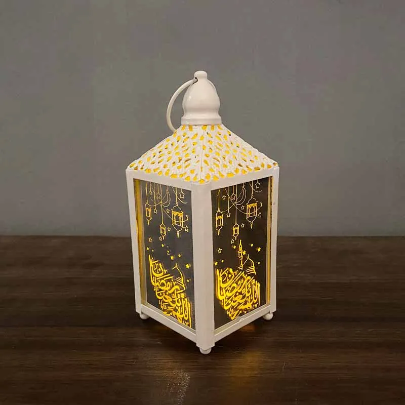 2021 wholesale Muslim Ramadan Eid customized iron led wind lighting crafts Arab lantern