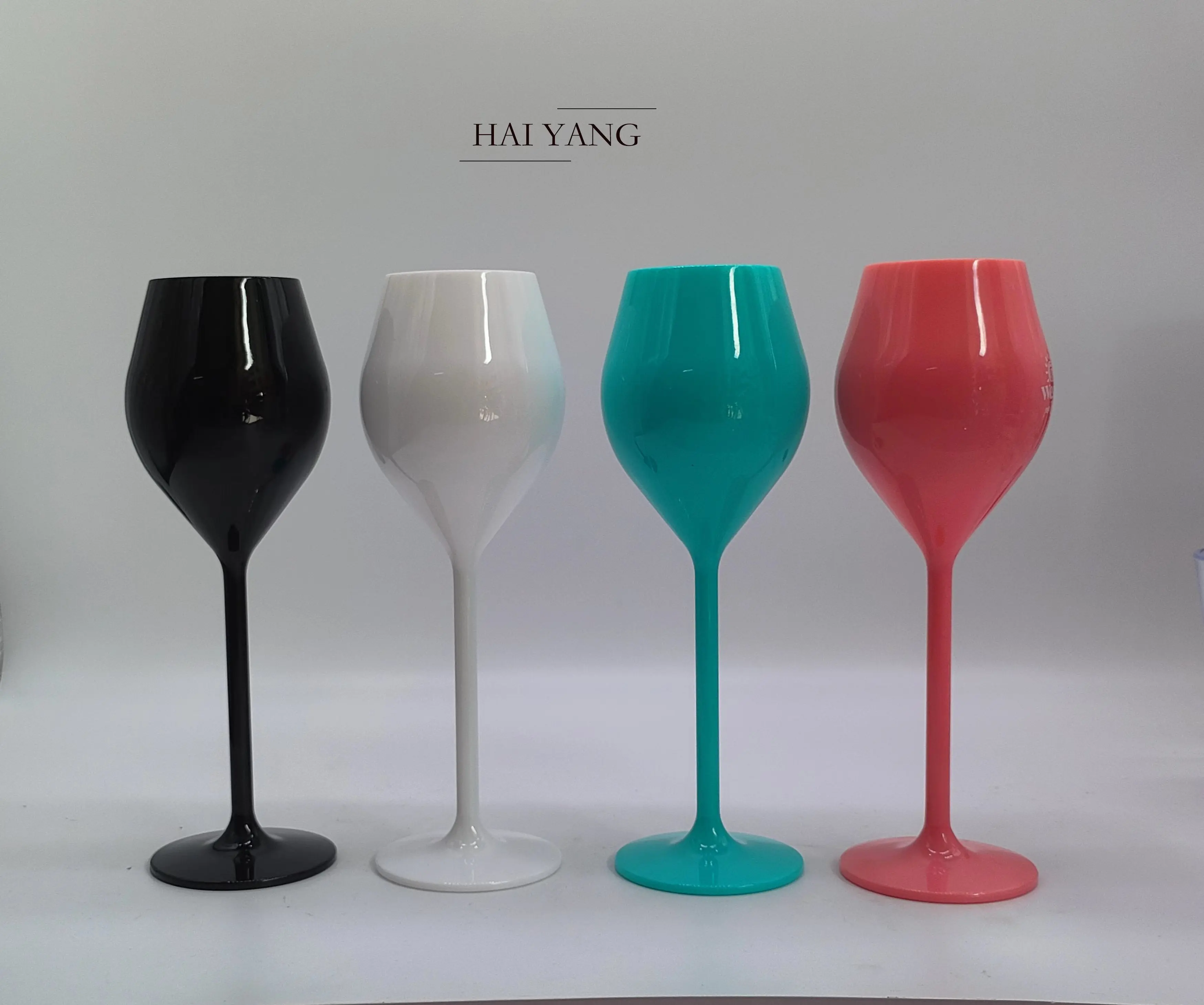 PS Colored Plastic Champagne Glasses Modern Wine Glass 130 Ml(4.5 Oz ...