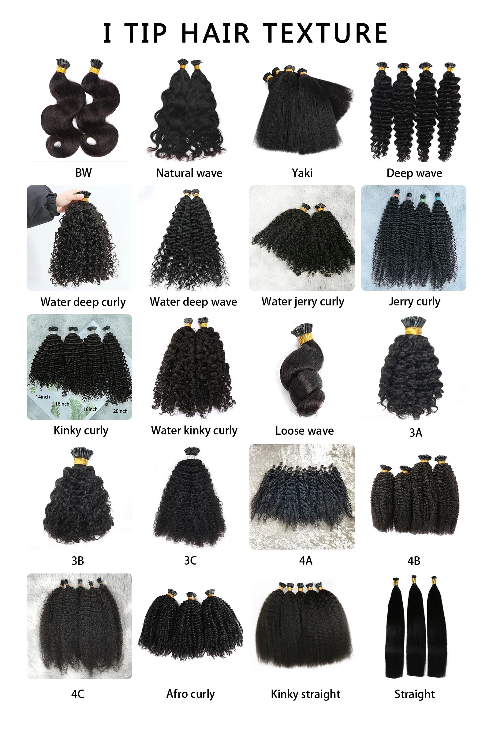 Kinky Curly I Tips Indian Raw I Tip Extensions Natural Tip Hair