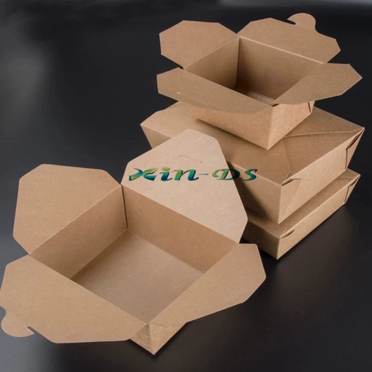 Restaurant use customized fast food packaging take out fast food box, disposable food containers