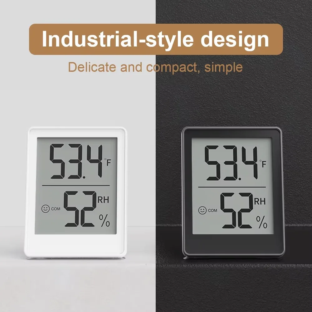 Smiley Indicator Baby Room Thermometer Indoor Digital Mini Thermo-Hygrometer High Accuracy Temperature and Humidity Meter