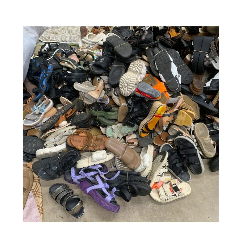 Sepatu Bekas Zapatos Usados смешанные Подержанные туфли женские летние сандалии б/у обувь в тюках