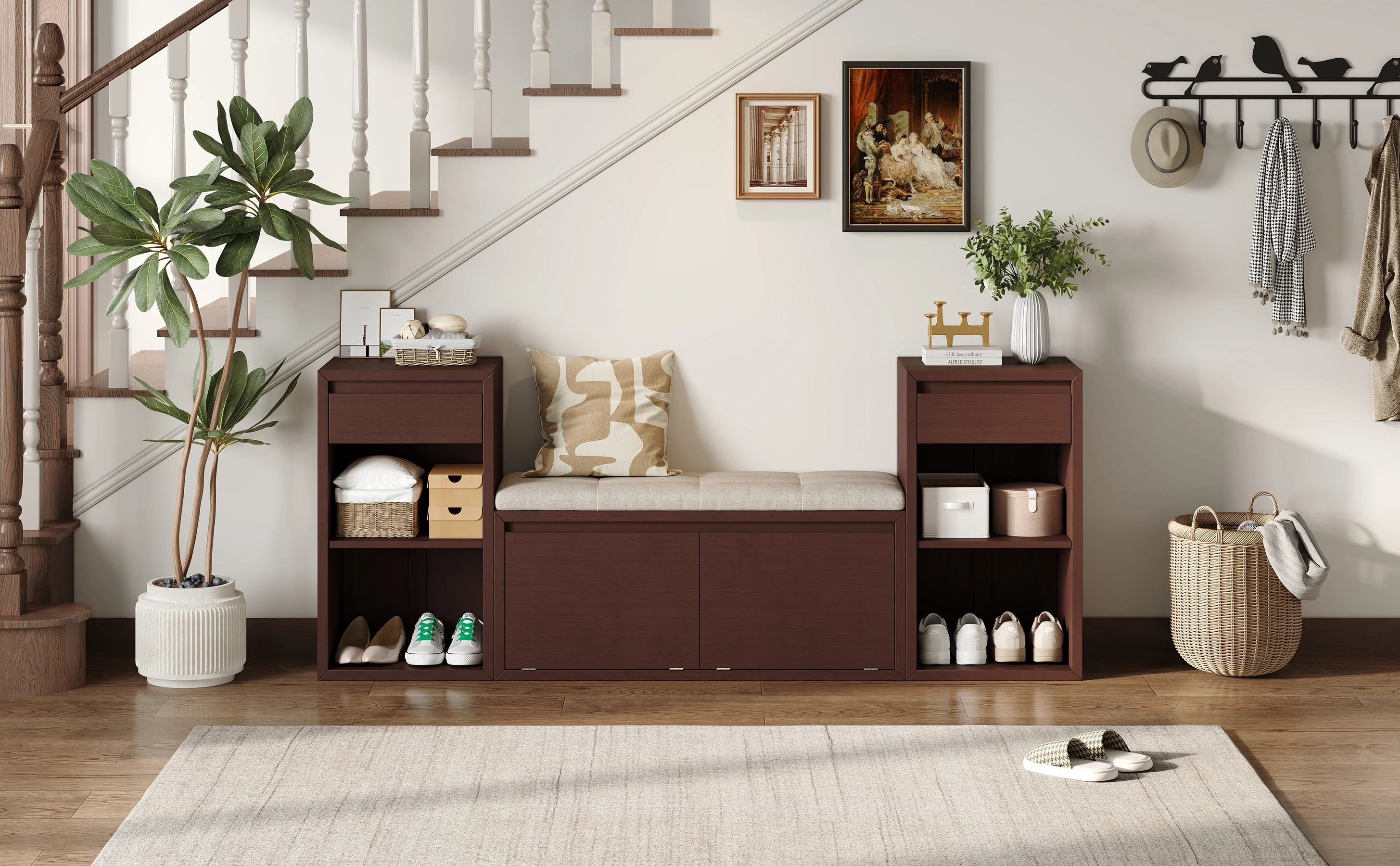 Elvarenae Brielle Shoe Storage Bench — product detail