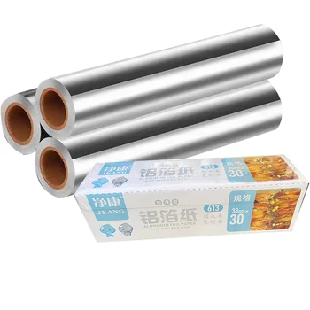 Factory Sale Kitchen Use Aluminum Foil Rolls Food Grade Aluminum Roll with Color Box