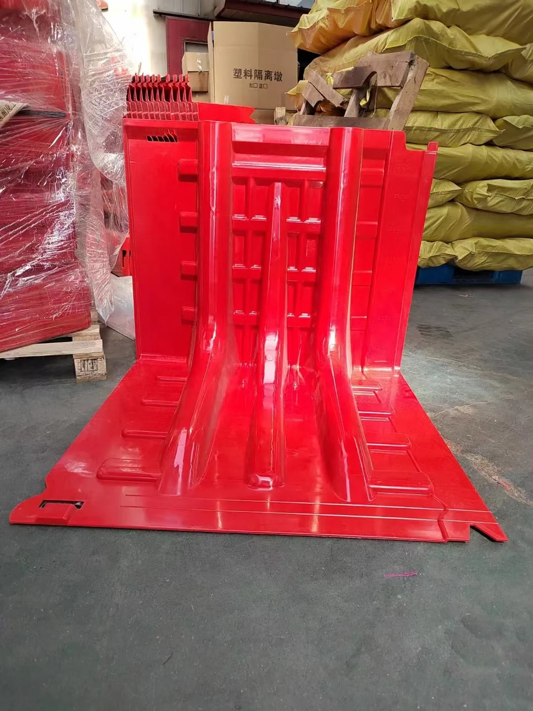 Convenient Plastic Flood Fence Combination Flood Plate Abs Red Plastic ...