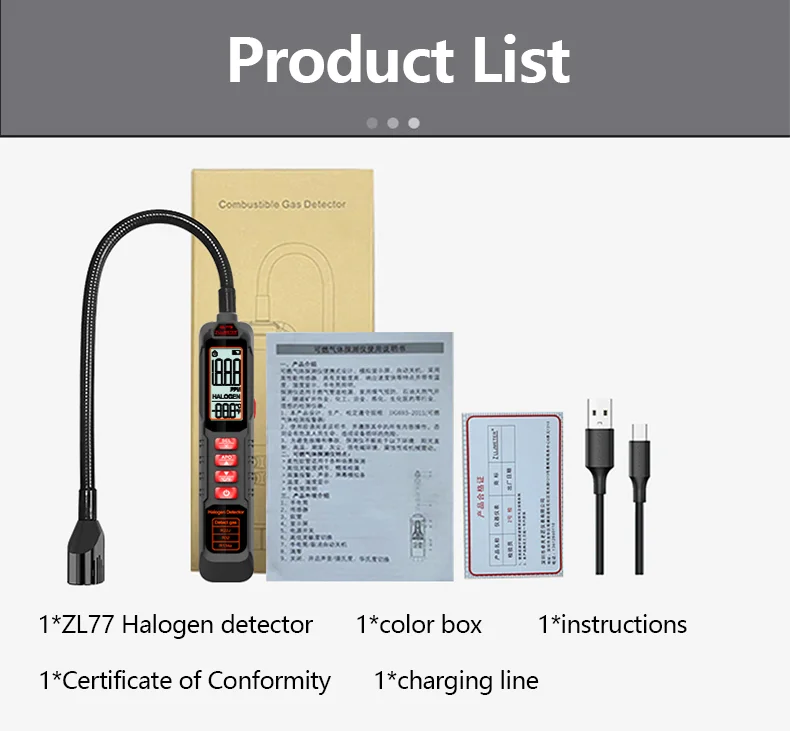 Portable refrigerant gas leak detector for AC & HVAC systems Detects common gases like R22, R32, and R134a with high sensitivity Wide detection range (approx. 0–1000 ppm) for accurate leak identification Fast response with high precision sensor for quick results LCD display for real-time gas concentration readings Audio and visual alarm alerts for easy leak detection Compact, lightweight, and handheld design for easy use Ideal for air conditioners, refrigeration systems, and automotive AC repair