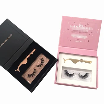 Factory mink eyelashes vendor 100% real mink 3d mink eyelashes with custom packaging