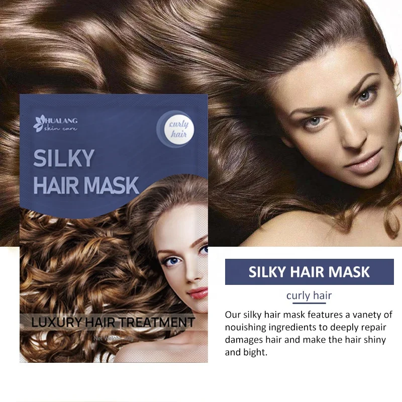 Vegan Organic Repairing Shea Butter Conditioning Hair Cap Sheet Mask for  Curly Hair