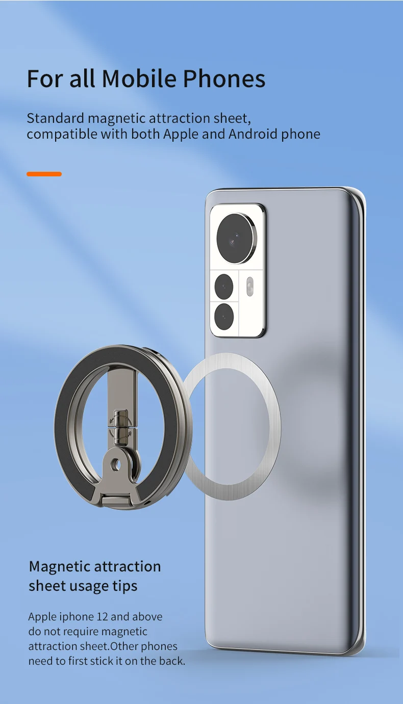 Bendable Magnetic Smartphone Stand Adjustable Height Waterproof Anti Corrosion Desk Holder for Office Home