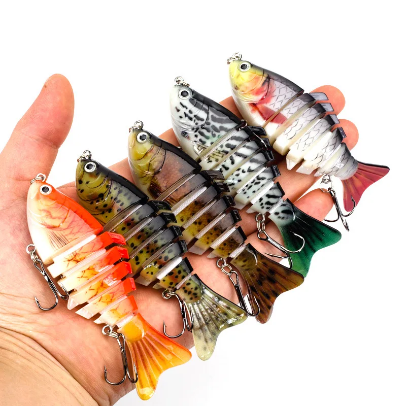 5PCS Lot 10cm/15.4g Mult Jonted Fshng Lures Swmbat Wobbler Bat Tackle | eBay