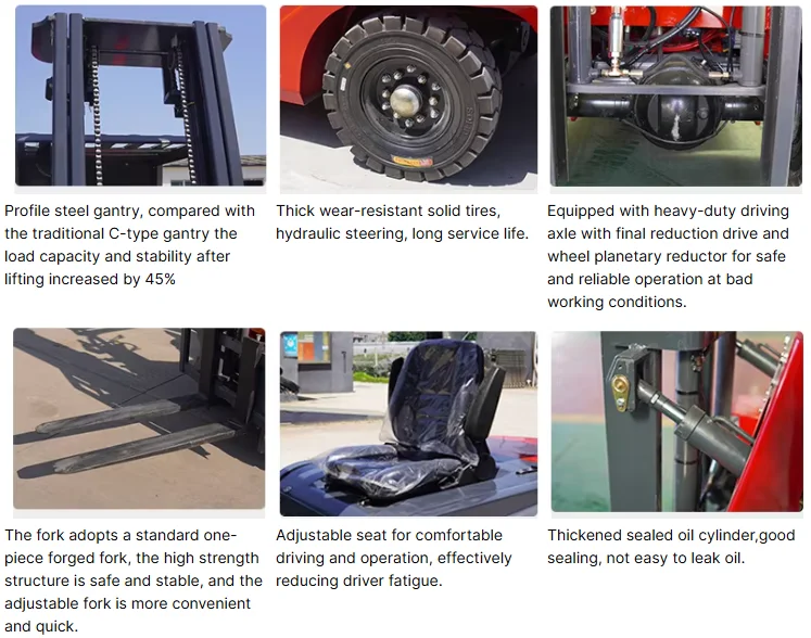 product wholesale portable 25 ton electric forklift truck with 3m lift height for warehouse and logistics-2