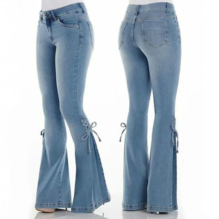 tie bottom jeans