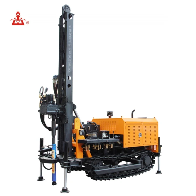 
 180 m depth pneumatic driven portable water well drilling rigs